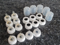 Lifefactory baby bottle nipples, caps and rings