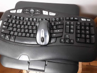 Logitech wired keyboard and wireless mouse