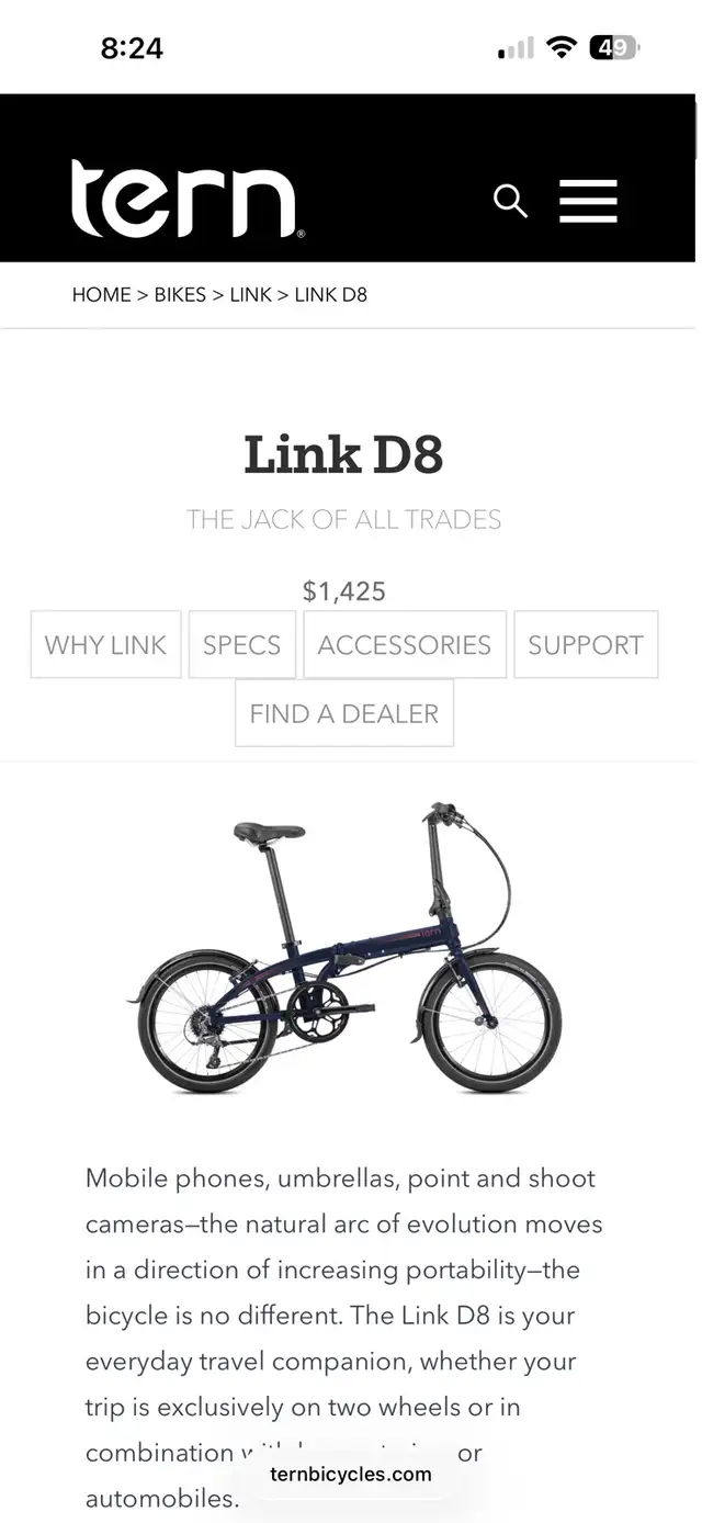 Tern Folding Bike in Other in Gatineau - Image 11