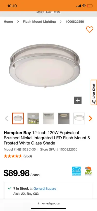 Flush mount light, View more