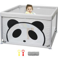 Baby Playpen for Babies and Toddlers: 37”×37” - Panda Bear