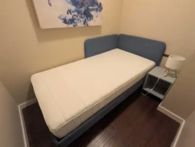 Blakullen IKEA twin bed with Vesteroy mattress, View more