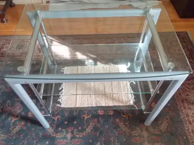 Glass table, View more