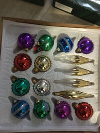 Xmas Decorations:3boxes of of glass ornaments(Danson D  $30 each