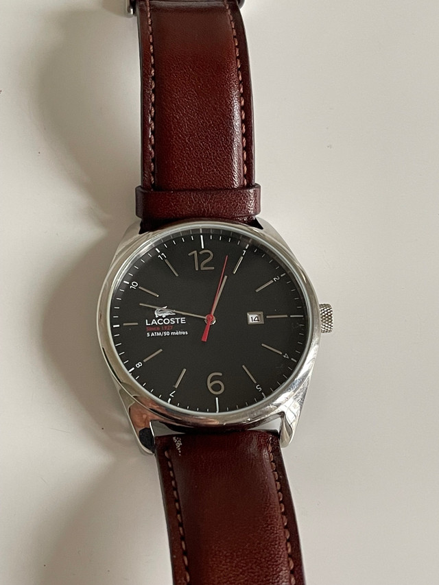 Men lacoste watch - Excellent Condition in Jewellery & Watches in City of Toronto - Image 3