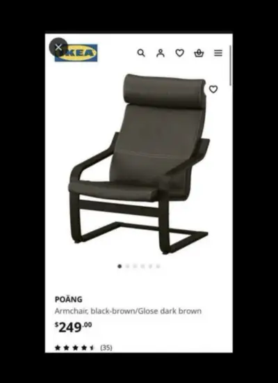 Ikea chair -Poang, View more