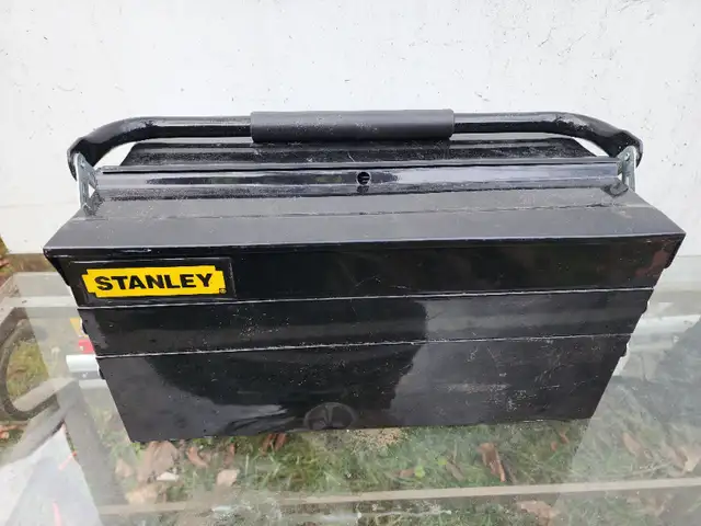 Stanley Portable Steel Tool Box W/ 5 Cantilever Trays, Black 18" in Tool Storage & Benches in Windsor Region - Image 11