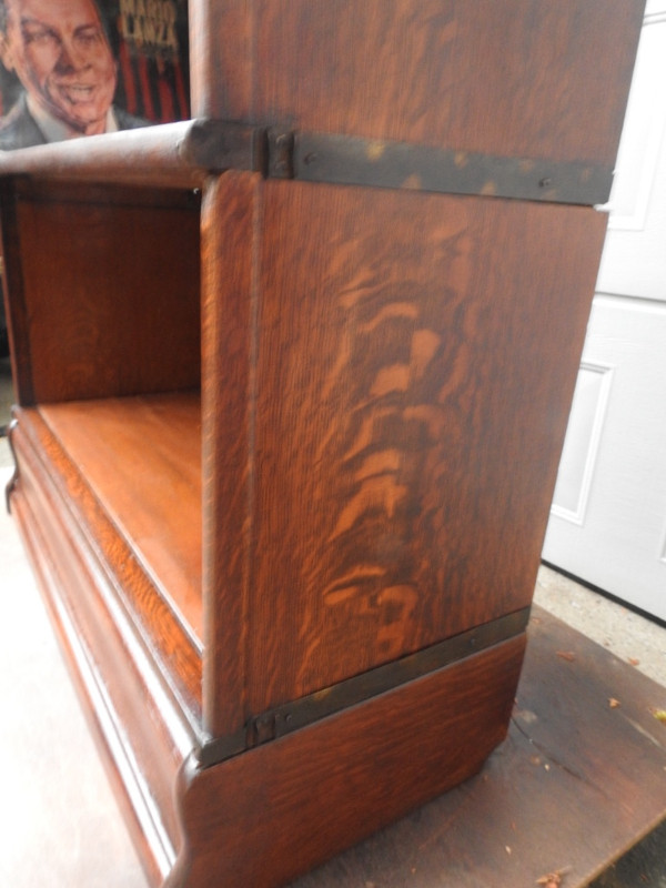 antique oak barrister bookcase oversized tall and deep sections in Bookcases & Shelving Units in Hamilton - Image 3