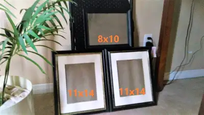 Picture Frames 2/ 11x14  1/  8x10  $3 each Brampton, View more