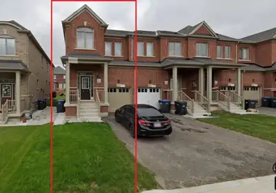 4 bedroom townhouse, parks 3 cars, garage & backyard
