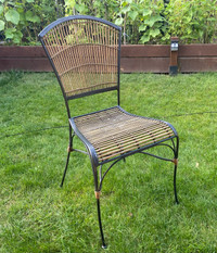 1 Bamboo Metal Frame Designer Chair  