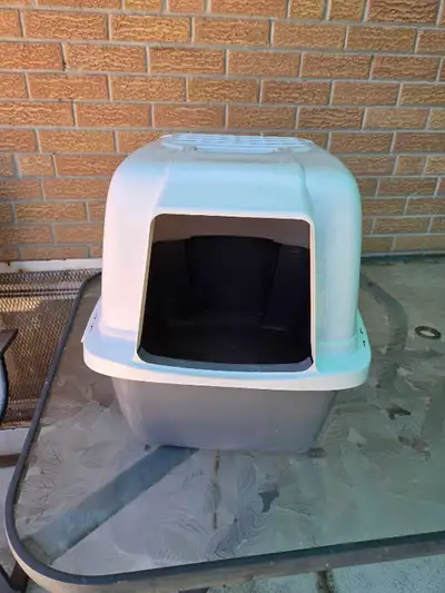 large kitty litter box and accessories , View more