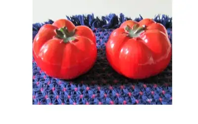 SALT and PEPPER Set ~ Large TOMATOES, View more