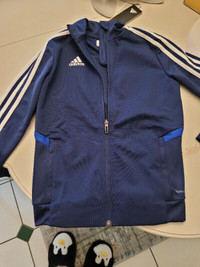 Boys adidas zip up track top new...size small 9/10