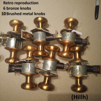 Retro Reproduction Door Knob - Indoor, Flatten Round Knob (16)