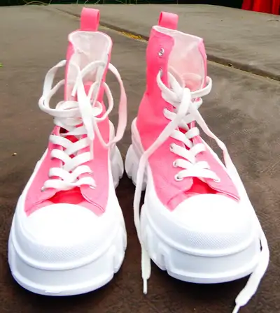 Bottes plate-forme rose neuve grandeurs usl 7 eu 38, View more