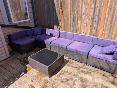 7-Piece Modular Outdoor Sectional & Coffee Table, View more