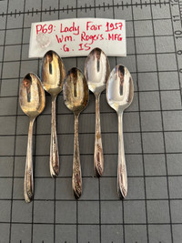 Antique/ Vintage silver plated serving fork. Oneida- Needed poli