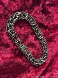 Dynasty Sterling Bracelet With Safe Closure And Safety Chain. Ex