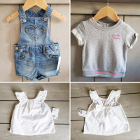 Baby Girl Summer Clothes - 3 to 6 mos (Like New or New)