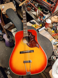 12 string acustic guitar 1970's Suzuki hummingbird