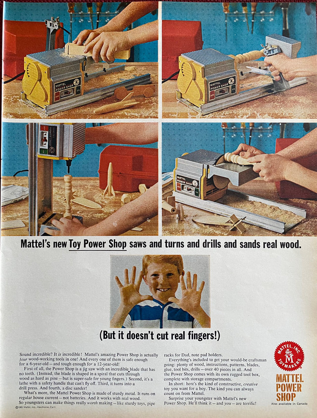 1966 Mattel Power Shop Original Ad in Arts & Collectibles in North Bay