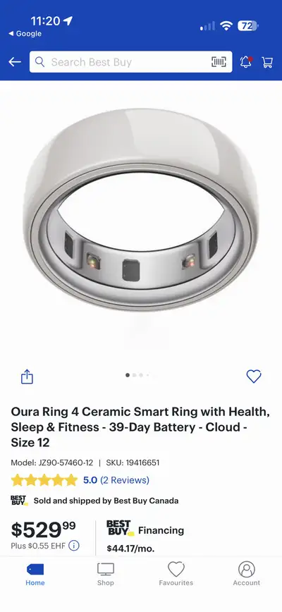 oura ring ceremic size 8 , View more