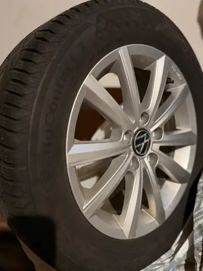 Winter Tires Available for sale Used like brand new tires Company fitted alloys with continental tir...