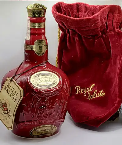 Royal Salute (ruby) empty bottle for display (Stock: 2 left), View more