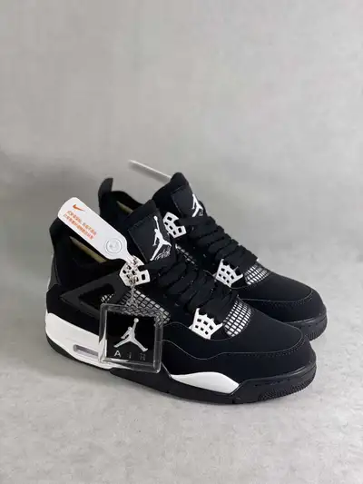 Nike Jordan 4 Retro Black White, View more