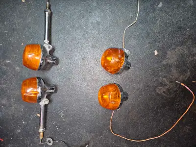 Complete set of signals With front brackets. Fits many Honda and other motorcycles. All original hon...