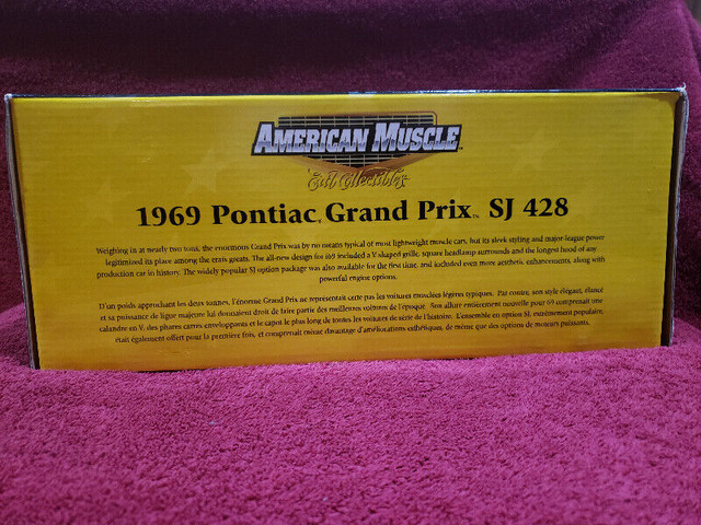 AMERICAN MUSCLE 1969 Pontiac Grand Prix SJ 428  "RARE" 1/18 in Toys & Games in Sarnia - Image 4