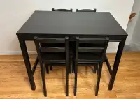 IKEA Jokkmokk Dining Table & Chairs (Bar Height) Delivery Avail 