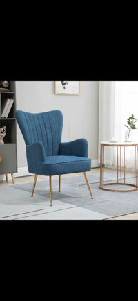 Velvet Accent Chairs, Modern Living Room Chair, Tall Back Leisur