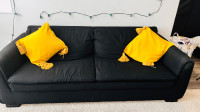 Black 3 seater couch