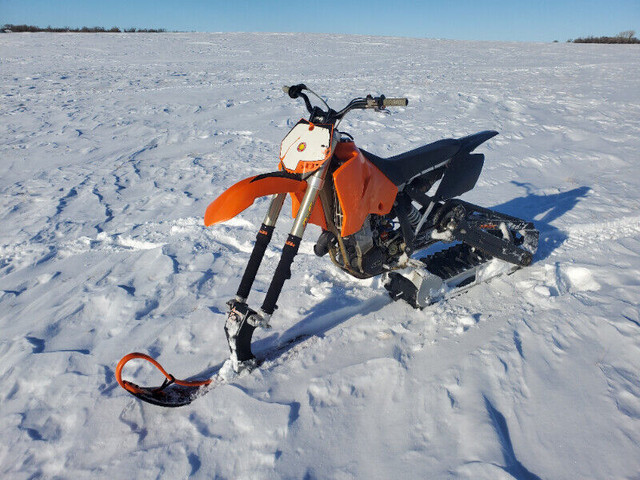 KTM 450(500) EXC Radix snow bike! 6 speed, electric start in Dirt Bikes & Motocross in Swift Current - Image 3