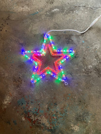 Different colours STAR  for Christmas decorations with LED ligh