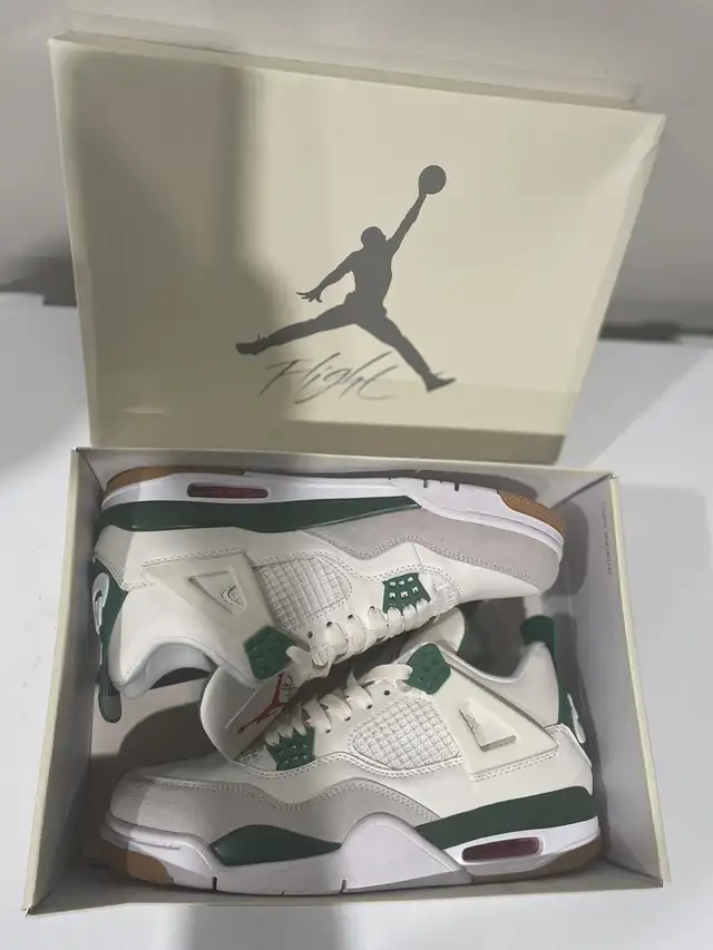 Jordan 4 Pine Green in Men's Shoes in Calgary - Image 4