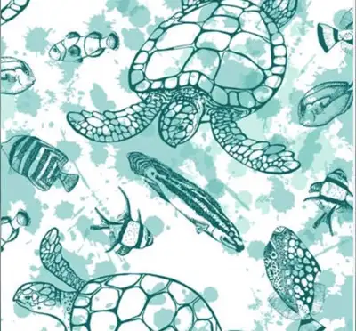 This 20-metre roll of Aruba UV-protected outdoor print fabric features a charming Warrick pattern, p...