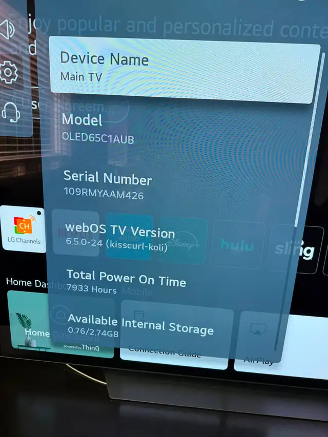LG C1 65" OLED TV in TVs in Markham / York Region - Image 3