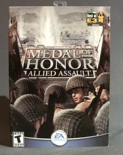 MEDAL OF HONOR - ALLIED ASSAULT PC CD-ROM Software: Mint Condition & Complete with its Original Case...