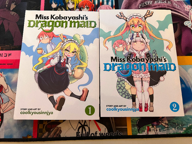 Miss Kobayashi's Dragon Maid Manga Vol. 1 - 2 in Comics & Graphic Novels in Markham / York Region