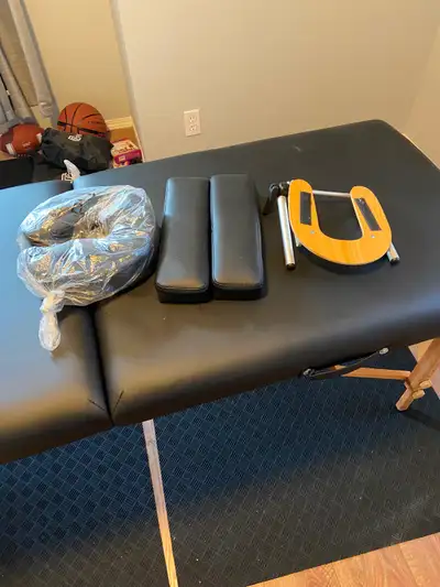 Massage table , new condition, used a couple of times for assisted stretching