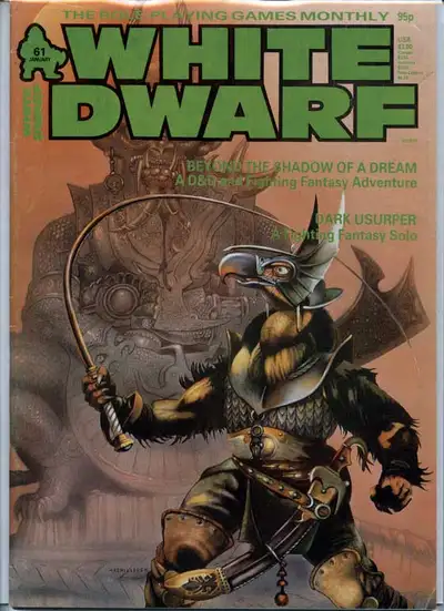 White Dwarf Magazine # 61 D&D Fighting fantasy adventure, View more