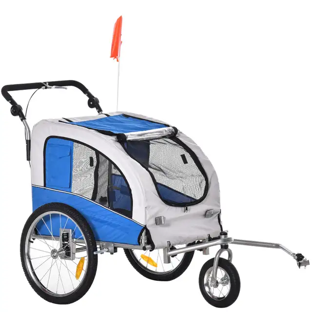 Aosom Dog Bike Trailer 2-in-1 Pet Stroller Cart in Road in Markham / York Region - Image 3