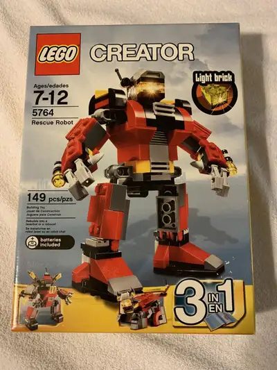 LEGO Creator Rescue Robot set 5764 NEW Sealed, View more