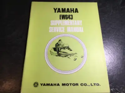 1973 Yamaha EW643 Snowmobile Supplementary Service Manual, View more
