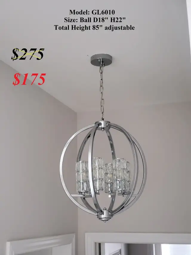 Real Crystal Chandeliers / Vanity Lights in Indoor Lighting & Fans in Oakville / Halton Region - Image 10