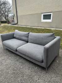 *FREE DELIVERY* GREY STRUCTUBE CARINE SOFA COUCH