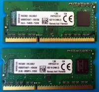2x4GB DDR3L Kingston PC3L-12800 2x4GB 1.35V